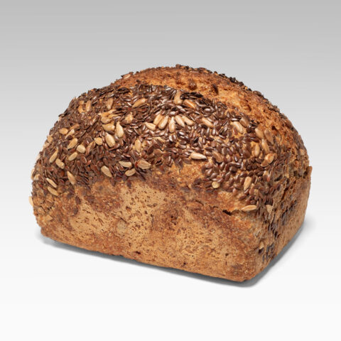 Volkoren brood met geroosterde zaden